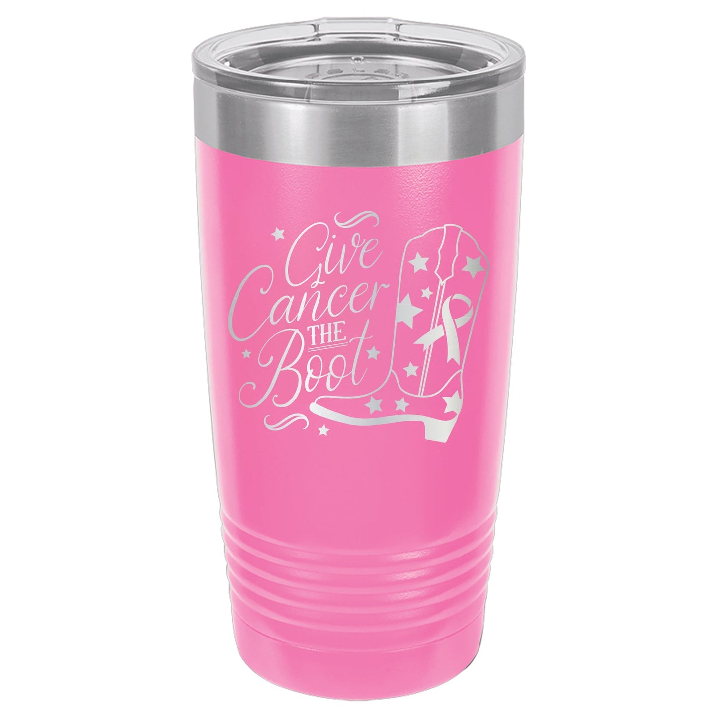 Give Cancer the Boot Tumbler