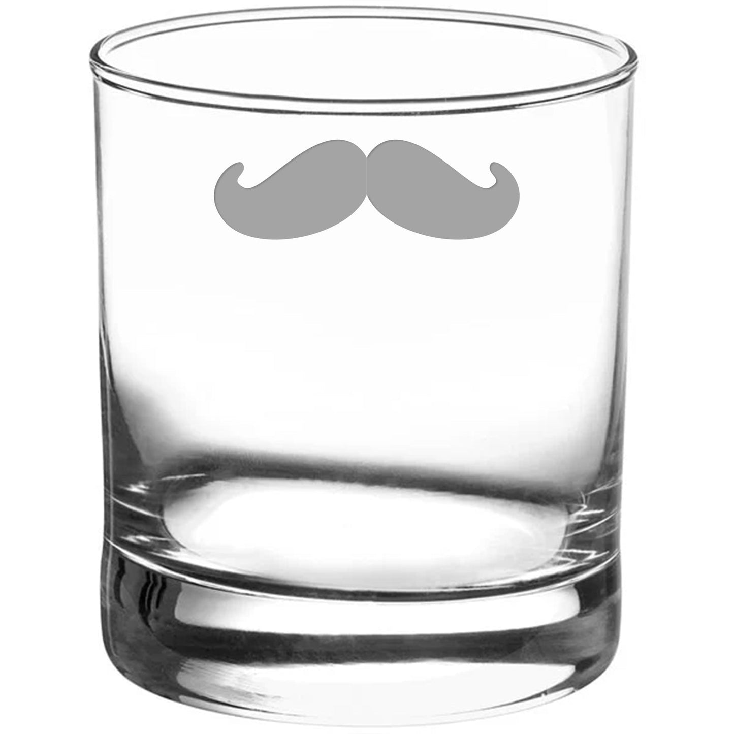 Mustache Old Fashioned Glass