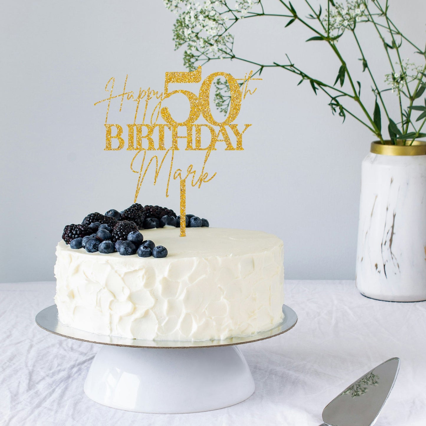 50th Birthday Cake Topper