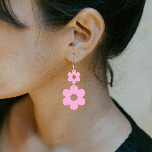 Double Flower Earrings