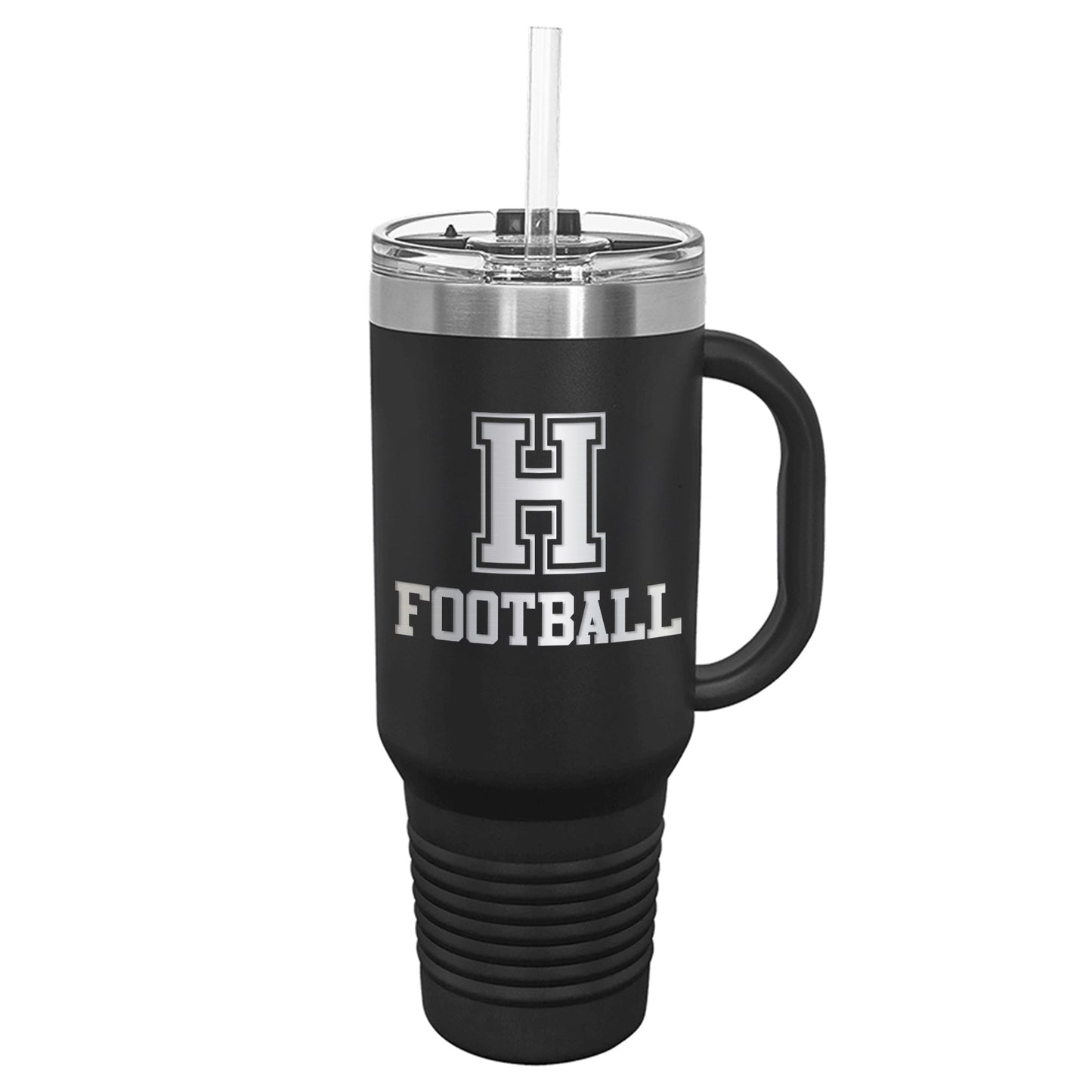 40 oz. Engraved Tumbler with Handle- Houston Sport