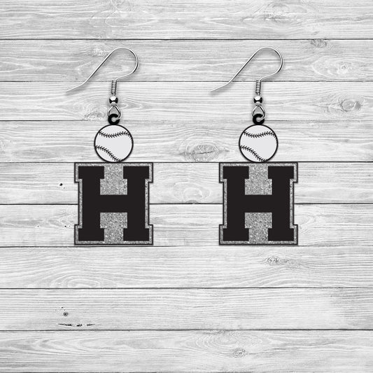 HOUSTON BASEBALL EARRINGS