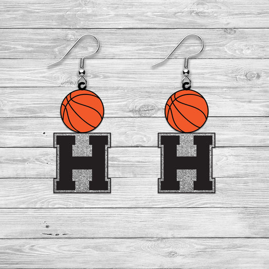 HOUSTON BASKETBALL EARRINGS