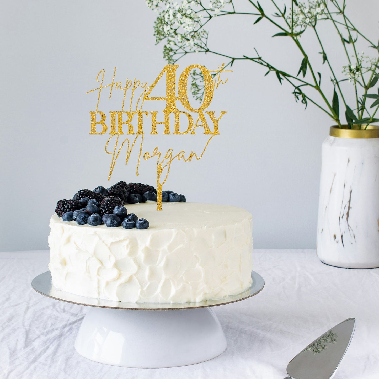 40th Birthday Cake Topper