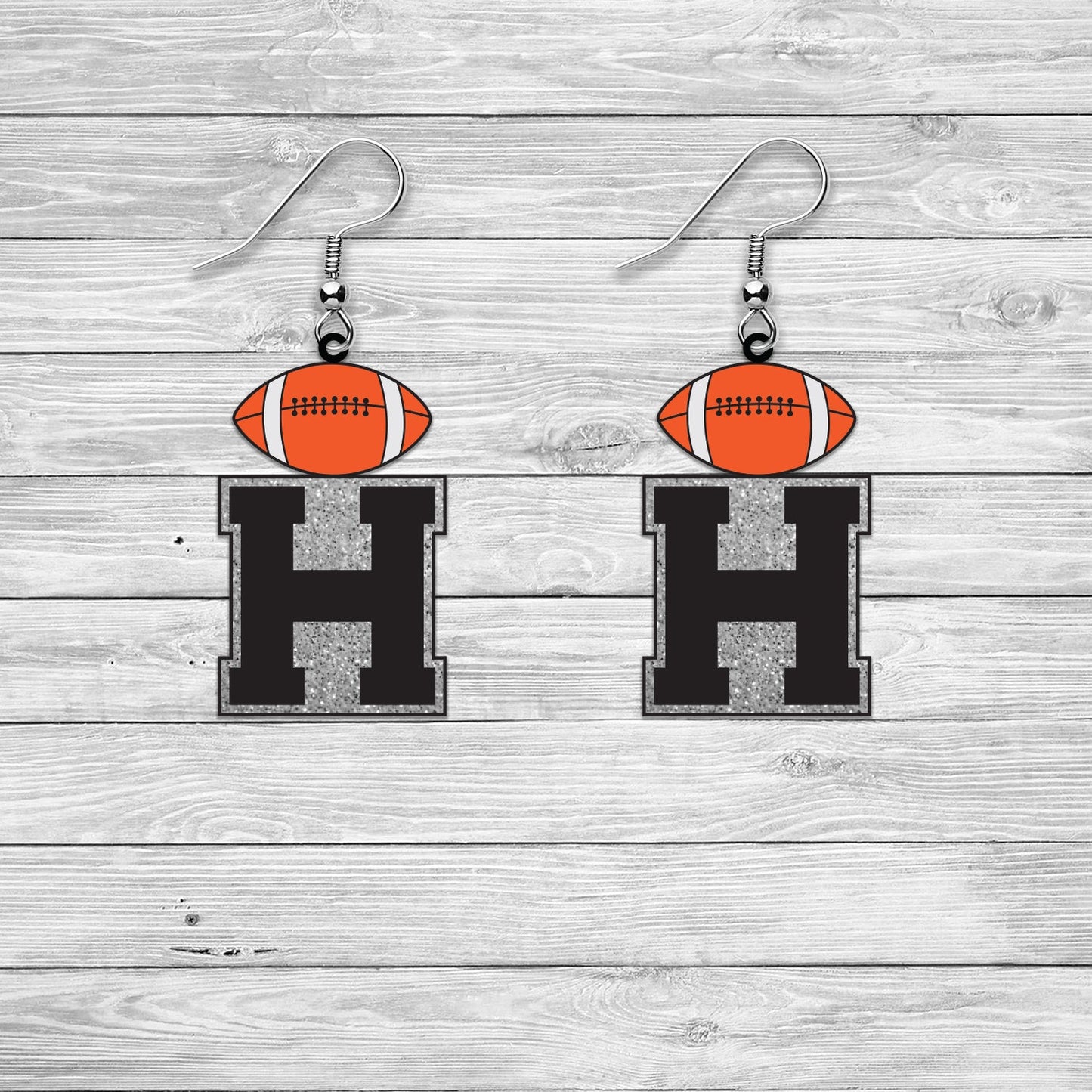 HOUSTON FOOTBALL EARRINGS