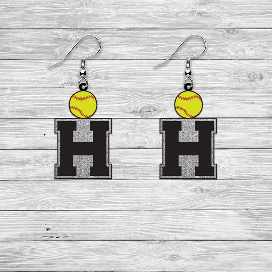 HOUSTON SOFTBALL EARRINGS