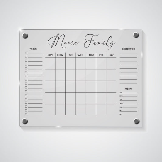 Acrylic Wall Calendar